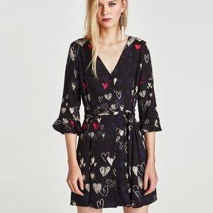 Zara heart print dress